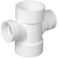 Charlotte Pipe And Foundry 4x2 DBL Sanitary Tee PVC 00429  1600HA